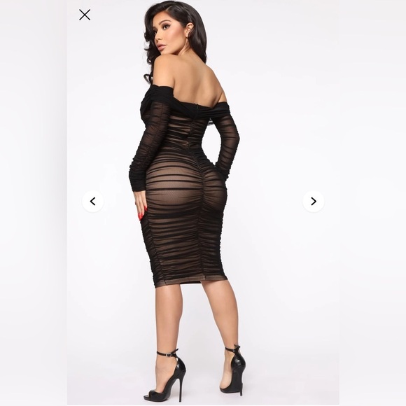 Fashion Nova Off-Shoulder Dress Size S - Picture 3 of 7